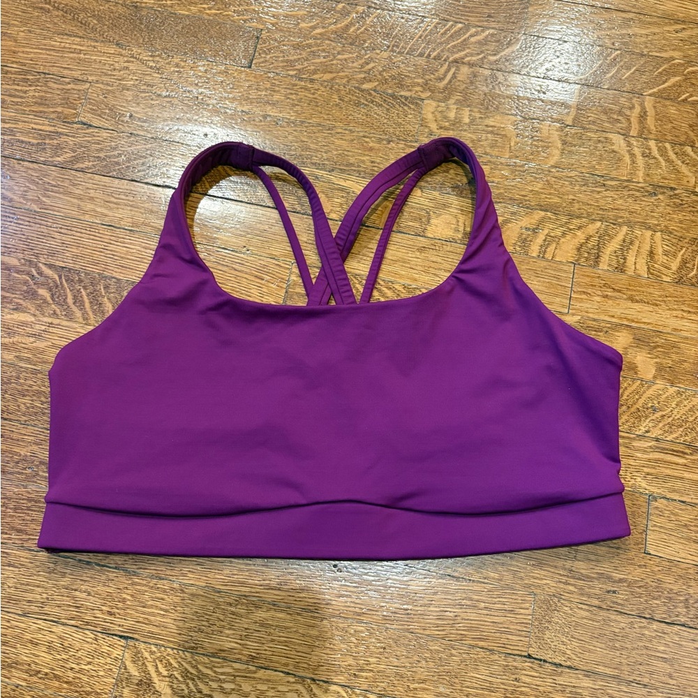 Lululemon Athletica deep purple sports bra size large